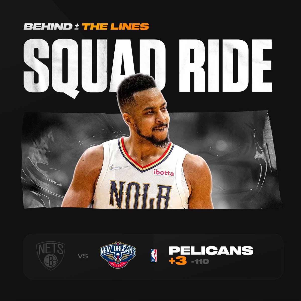BookitHQ's tweet photo. Get ready to ride with the squad
#BTLPOD: New Orleans Pelicans +3 https://t.co/ZntjJ7gQQu