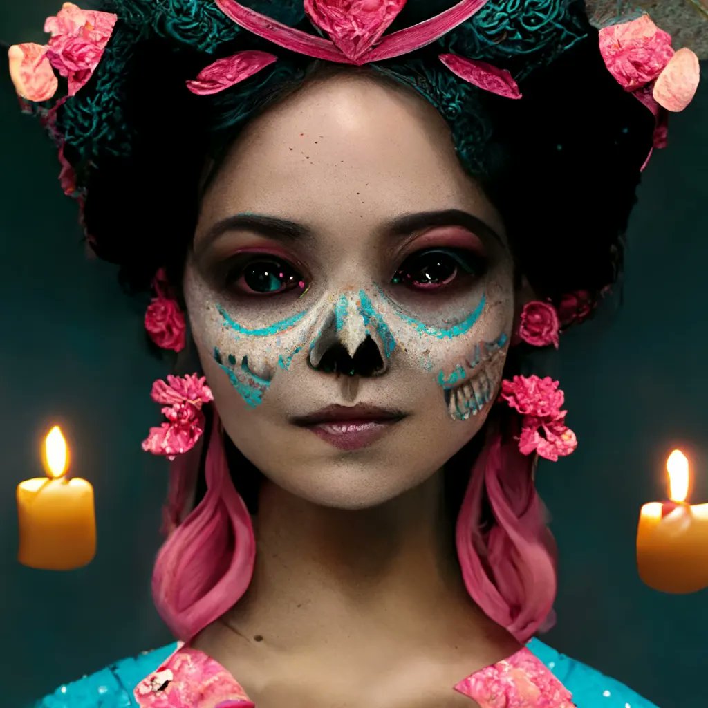 Check out my Halloween collection 🎃💮🏵️ at <a href="/objktcom/">objkt</a> #aiartcommunity #aiart #Halloween #catrina #NFTbuy #objkt #tezos
