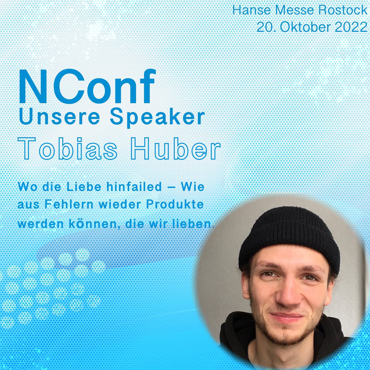 NconfeV's tweet photo. Wir stellen vor: 
Tobias Huber
mit dem Thema:
Wo die Liebe hinfailed-Wie aus Fehlern wieder Produkte werden können, die wir lieben

Jetzt Tickets sichern unter: https://t.co/gtZenO3BnW

#nconf #itconference #konferenz #festival #coding #it #ai #mobile #newtech #digitalesmv https://t.co/gtA2j8KDLg