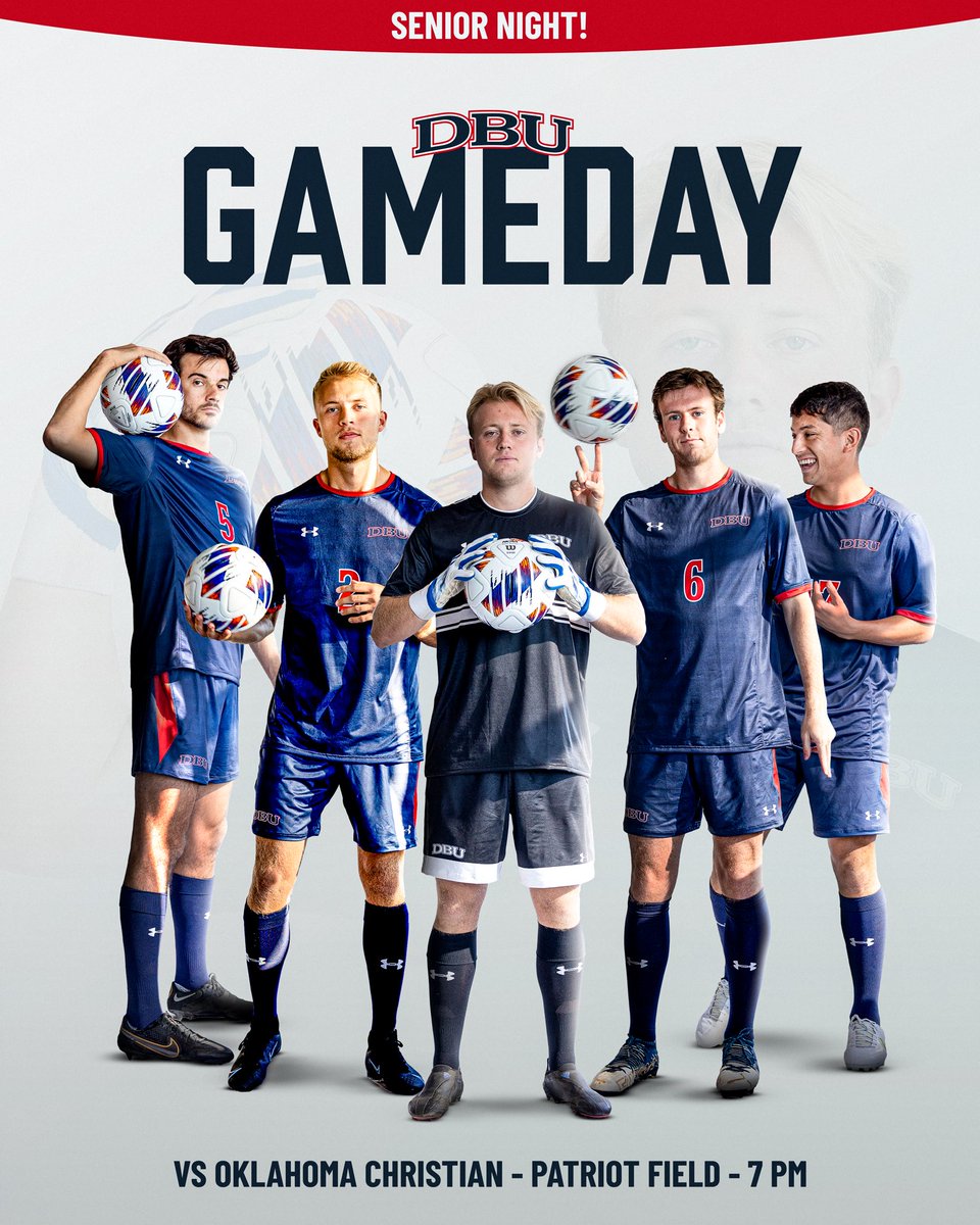 DBUMensSoccer's tweet photo. Tonight is senior night at Patriot field!

Link to watch: https://t.co/3jv3KEdfmZ https://t.co/brmTz09zHS