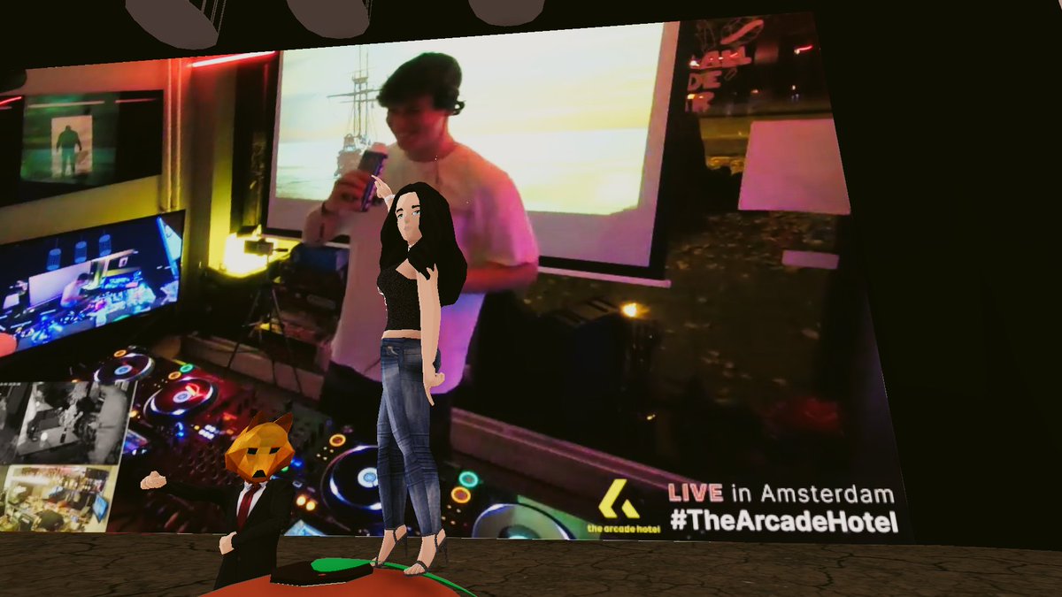 KronosLuxx's tweet photo. 💕Love the vibe at @innkeeperdoteth with @TomStaar and @KryderMusic ! 💕
#STYNGR #MaladroidsHouseParty @thearcadehotel #Decentraland #Metaverse #NFTcommunity #NFT @sherrybeary111 @SurdegenS @nftbubblegum @RefractionDCL @deandotland
0x697c6a6aeA3671B1A6E10AeA736f18FA3079Cb97 https://t.co/cBFik6j6kI