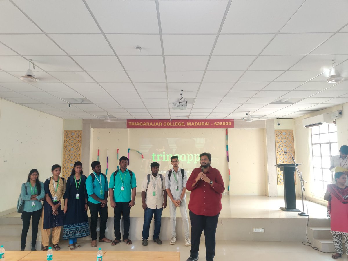 Thiagarajar_clg's tweet photo. #TringApps
Campus hiring by Tring Apps on October 17&18. Congratulations to the 14 students who got hired from CS/IT/BCA/Cognitive Sciences background
#campushiring
#alumnitalk
#tcalumni
#thiagarajarcollege https://t.co/N6cSvGGuKC