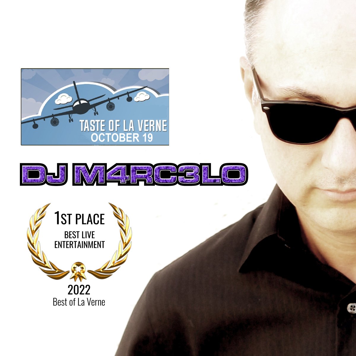 DJM4RC3L0's tweet photo. TONIGHT! La Verne's Favorite DJ is back at the 2022 Taste of La Verne Food Festival!
Don't miss the great food &amp; great music!
#music #foodies #foodfestival #laverne #beer #wine

https://t.co/kBIVIUX9ys https://t.co/IymFbAodyZ
