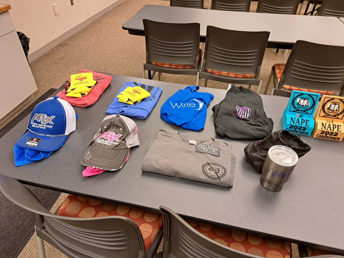 PlattsmouthPD's tweet photo. A big shout out to Henry Motors, Golden Dragon, Witte Physical Therapy, Accelerated GraphX, Nebraska Pink Patch Project, and Rock Bluff Restoration for their generous donations to help make this conference happen. https://t.co/URb90o7Js9