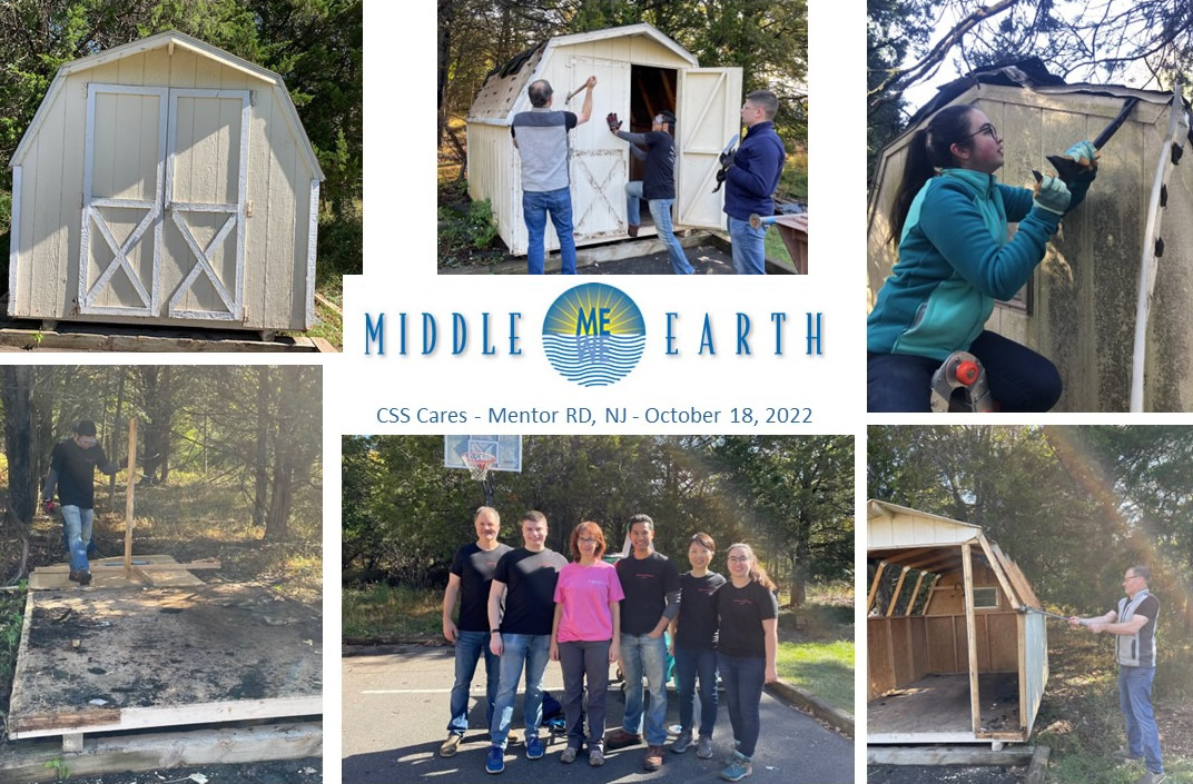 MiddleEarthNJ's tweet photo. We're so grateful for #community partners like Johnson &amp; Johnson! As part of their #WeekofCaring, the Mentor Research &amp; Development team took down a shed on our property that needed to be demolished. Joe, Lucan, Krasi, Mike, Jen &amp; Annmarie saved us time &amp; money by #volunteering! https://t.co/U3nfwPppU1