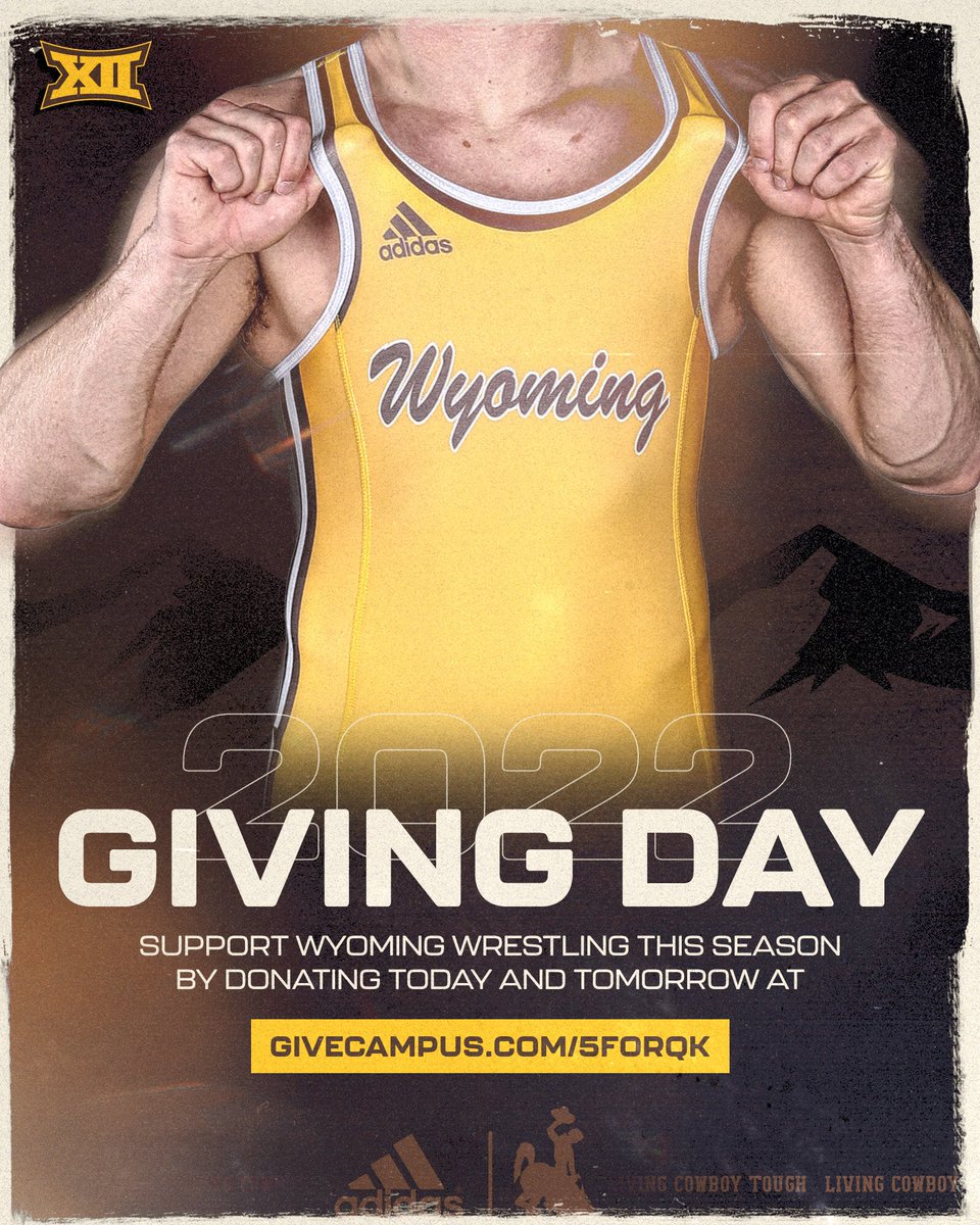 WyoWrestle's tweet photo. Giving day is now LIVE 

Donate to 🤠🤼‍♂️ here ➡️ https://t.co/3uLedaCbnY https://t.co/ICRskFP83b