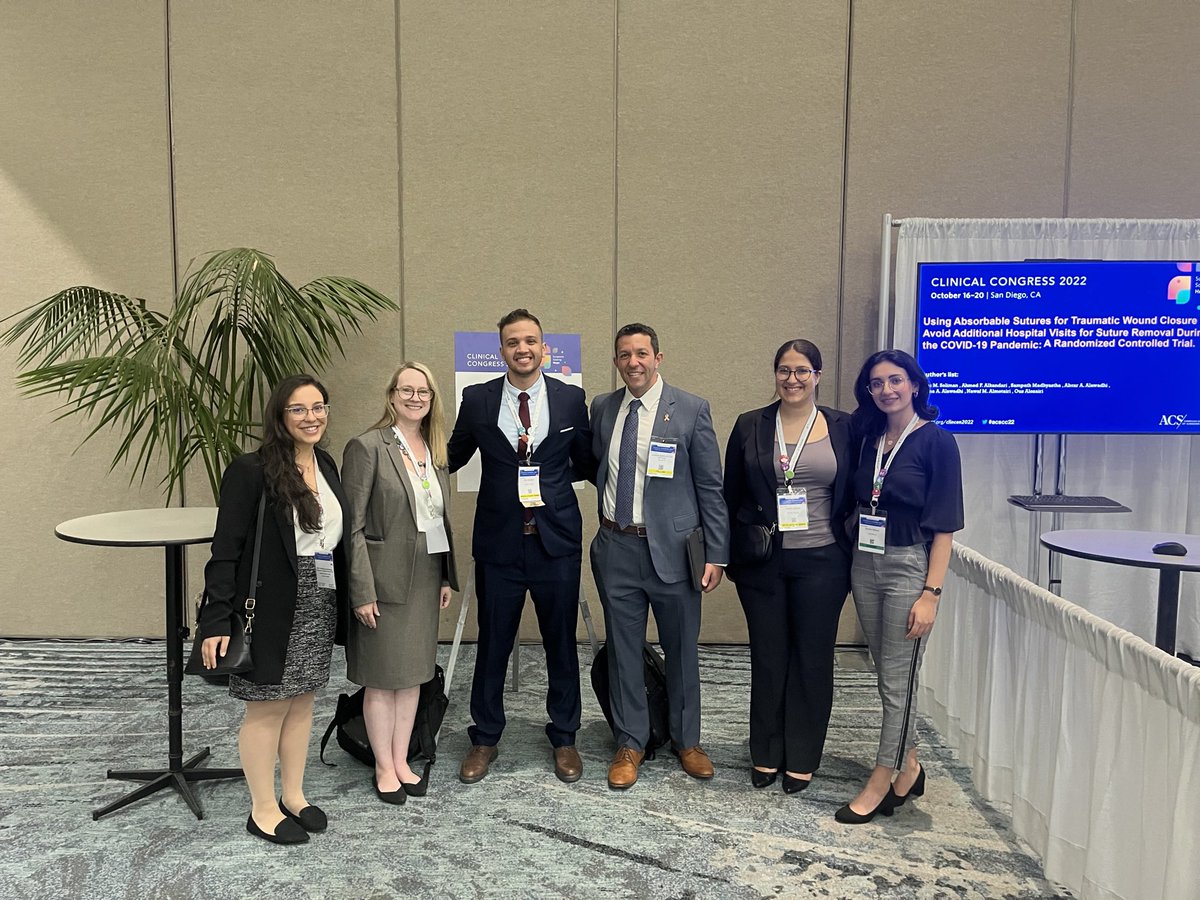 It was such a pleasure presenting our team’s work at the American College of surgeons Clinical Congress #ACSCC22 <a href="/AmCollSurgeons/">American College of Surgeons</a> 🙏🏻🙏🏻

Many thanks to our respected Moderators for moderating this session: 
- Dr Kareem Abdelfataah <a href="/dallastrauma/">Kareem Abdelfattah</a> 
- Dr Laura Fischer <a href="/LFischer224103/">Laura Fischer MD MS FACS FASMBS</a>