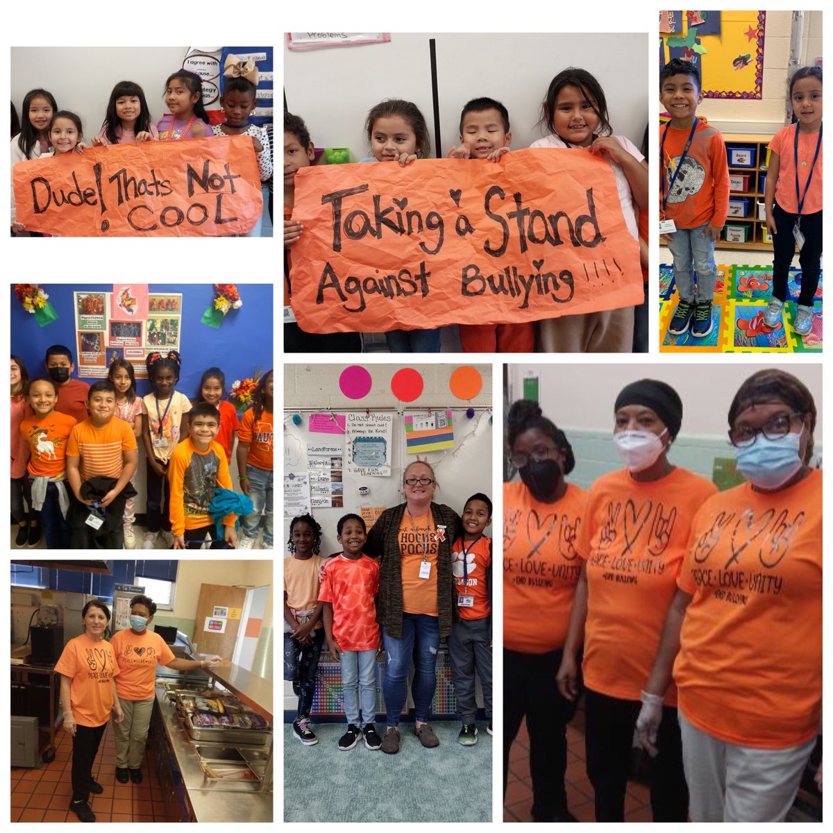 sedgefieldt1's tweet photo. Today ⁦@sedgefieldt1⁩ we stood united against bullying this Unity Day! We celebrate kindness, courage, and inclusion. ⁦@GCSchoolsNC⁩ https://t.co/lvy5NrXIDh