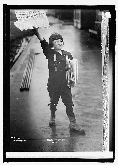 Making plans for next week? It's Media Literacy Week (Oct. 24–28, 2022). For inspiration and ready-to-use materials visit the NCSS website at socialstudies.org/tssp/media-lit…
Photo Credit: Newsboy, Alaska. [Between 1909 and 1920] Photograph. Retrieved from the Library of Congress