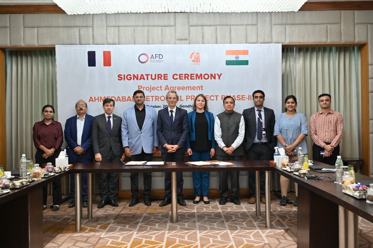 India and France sign Ahmedabad metro Phase-II agreement