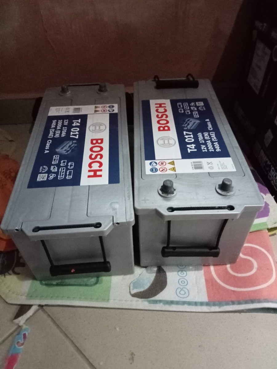CheeseyNixo's tweet photo. @AkureHowFar,  4 Months used Bosch 12v 170amps Batteries up for grabs..best applicable for heavy vehicular applications...Hit me up for pocket friendly price https://t.co/rbbPbeFY7c