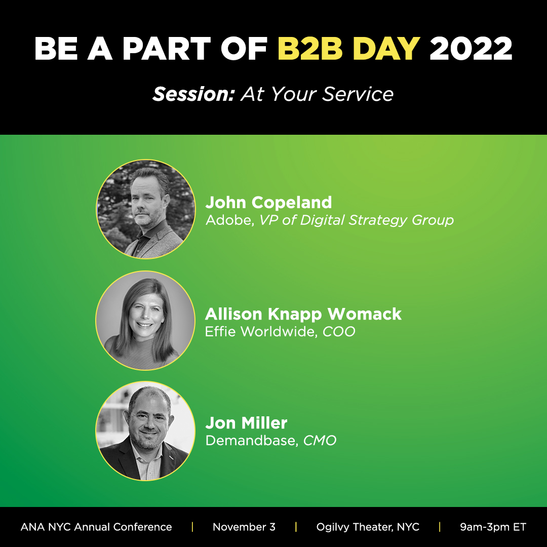 Where is the line between great marketing and customer experiences and creepy ones?  How is AI adding a whole new dimension to the discussion? Hear from leading marketers on the 'now and next' of this ongoing debate at #B2BDay. Register now: bit.ly/3fFl1AK
