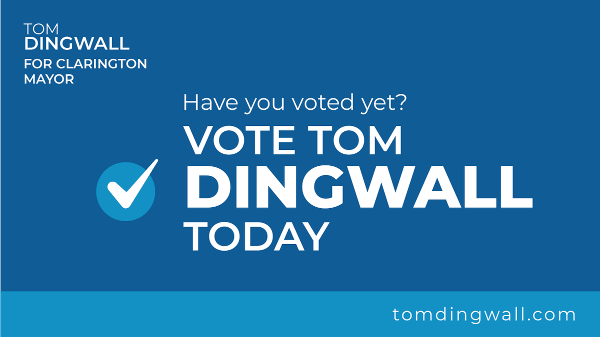 Dingwall_Tom's tweet photo. 📣 ELECTION DAY REMINDER 📣

Get out to the polls and vote for transparency and accountability! 

For more information on how to vote, please click here: https://t.co/s5NkMAUR0S 

To learn more about me, visit: https://t.co/OFHPoboTlx https://t.co/cwm2KXTwHO