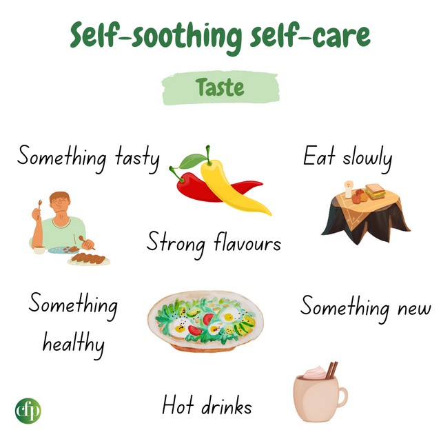 Centre4Psych's tweet photo. Today's self-care theme is taste, and focusing on enjoying and experiencing the different textures and tastes in our daily food and drink. This Sunday, spend some time moving your attention to your taste buds!
#selfcare #selfcaresunday #senses #sootheyourself https://t.co/BLlNUJSdTA