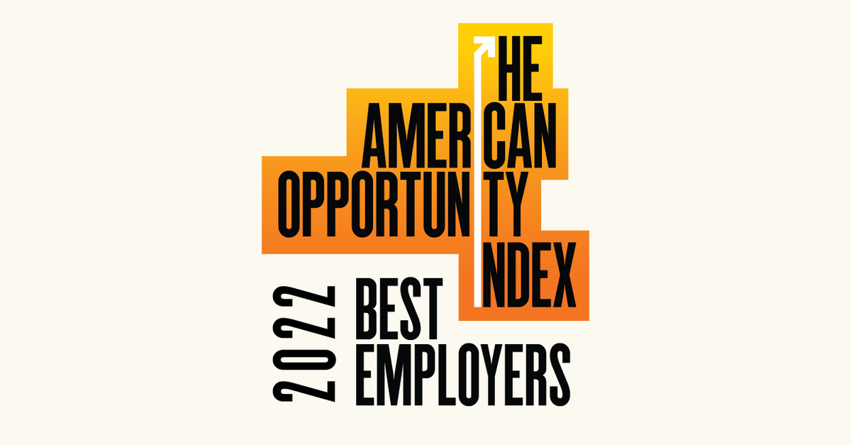 We are proud to make The American Opportunity Index list! #AOI2022 is an innovative scorecard that ranks large companies by how well they create economic mobility for their workers. #wearemastercard