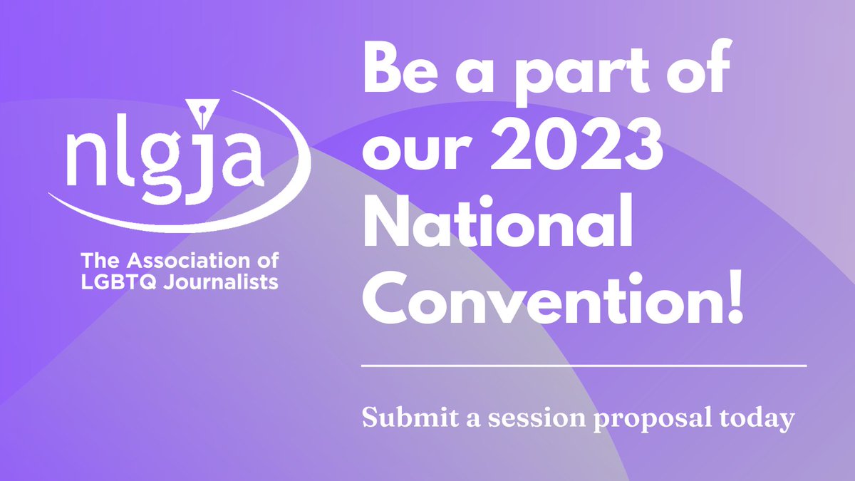 👀 Want to explore a specific topic during the #NLGJA2023 National Convention? 📝 Help us organize a session! ✅ Submit a proposal today ➡️ bit.ly/23sessionpropo…