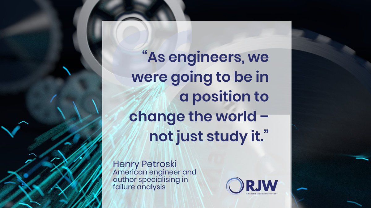 RJWEngineering's tweet image. This quote exemplifies our passion for engineering.
Speak to us to find out more about how we can help you realise your world-changing ambitions!
#engineeringquote #stemquote #henrypetroski