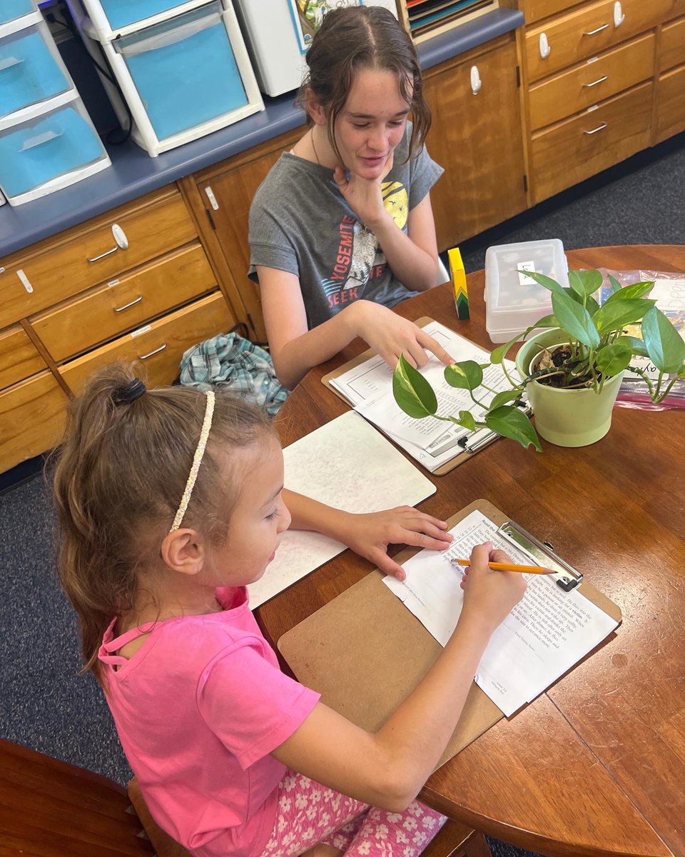 SSDPepperDrive's tweet photo. Cross-age buddies and tutoring are@some of the many benefits of a TK-8 school program. We love seeing our students seizing opportunities to teach and learn from one another. #santeesd 🤓 🥰 https://t.co/4MXeBGWz97