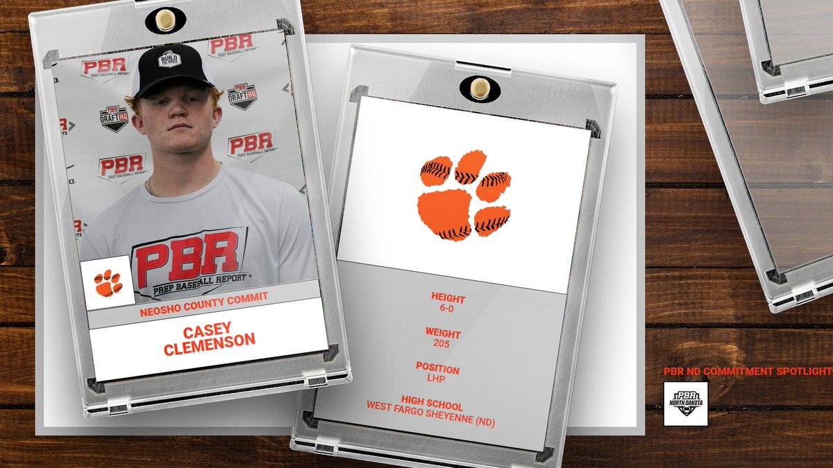 '23 Casey Clemenson <a href="/caseyclemenson1/">Casey Clemenson</a>, LHP, <a href="/WFSheyenneBSB/">Sheyenne Mustangs Baseball</a> - commits to @GoNeoshoBasebal 

Bio 🔗bit.ly/3safCEw
