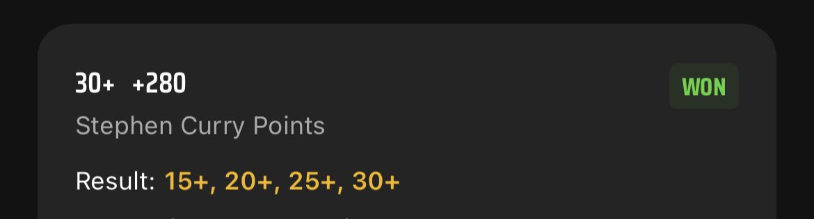 🚨 The books made a mistake and we made them pay! 🚨

We knew Steph would be firing on opening night and getting his 2022 championship ring.

Disrespectful line! We will have many more of these winners 🤝