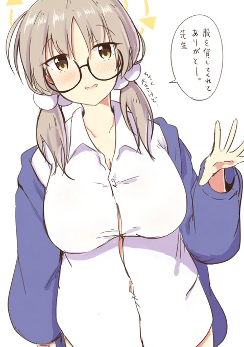 色々あってモエに服を貸した
#ブルアカ #風倉モエ 