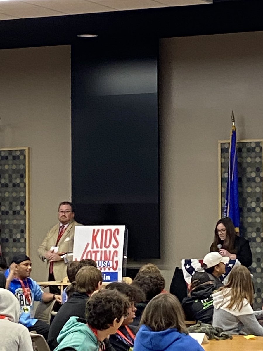 ms_long08's tweet image. Kids Vote Mock Convention is about to begin! Students are excited and ready to be engaged in the political process!! #everestpride #adventureday22 @KVUSA_WIMC @mrnerdstrom @ms_long08 @Chad37us