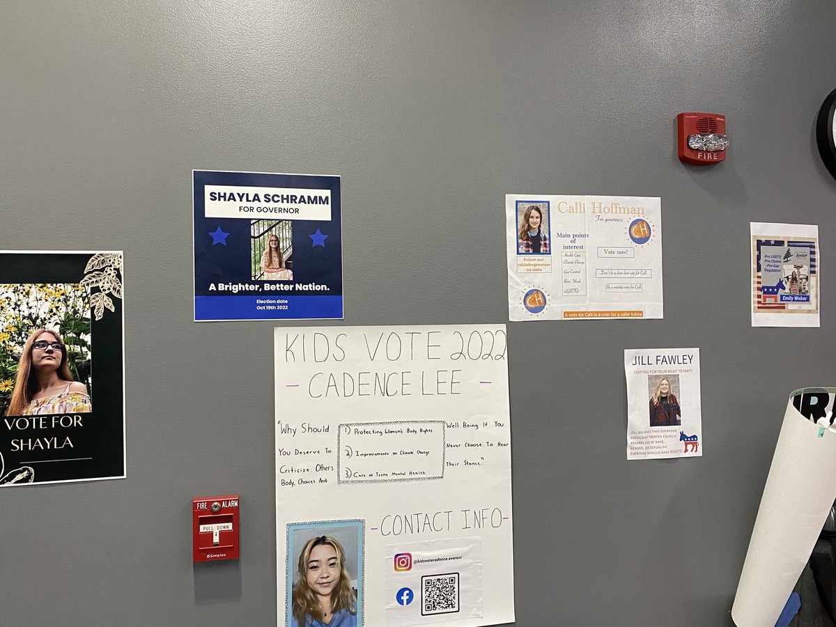 ms_long08's tweet image. Kids Vote Mock Convention is about to begin! Students are excited and ready to be engaged in the political process!! #everestpride #adventureday22 @KVUSA_WIMC @mrnerdstrom @ms_long08 @Chad37us