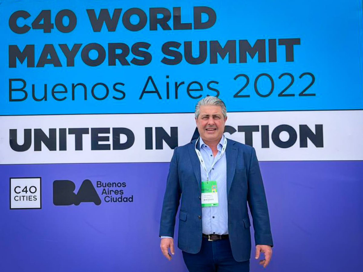 JMartinezPerga's tweet photo. En el marco de la apertura de la Cumbre Mundial de Alcaldes C40 junto a @horaciorlarreta. Gracias por reconocer a nuestra ciudad diciendo ante los alcaldes del mundo: “Necesitamos 100 ciudades como Pergamino que garanticen la calidad de vida y el federalismo de nuestro país”. https://t.co/bGBk5qDE3Y
