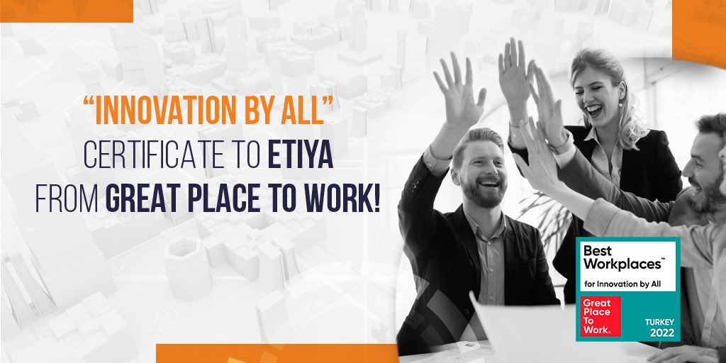etiya's tweet photo. We are so happy to share that we have been deemed worthy of another certificate by Great Place to Work® Turkey! https://t.co/0oMcBrE7R1
