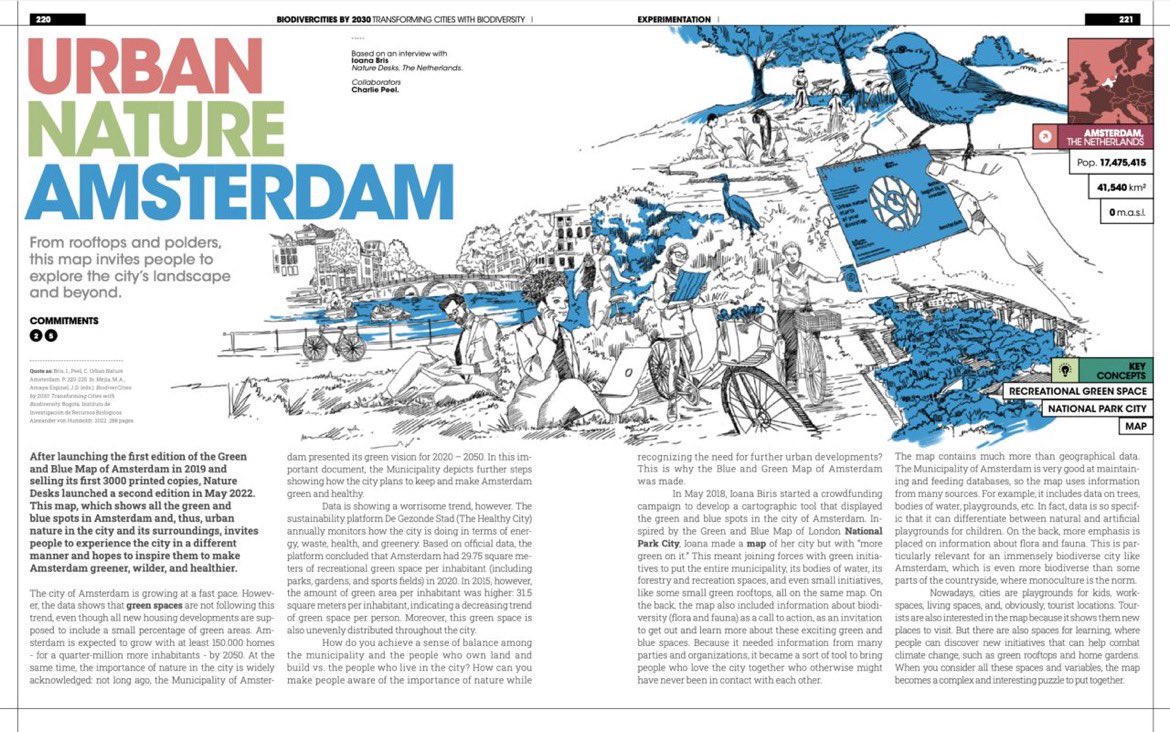 Transforming 🌎 with 🌳🏙 #BiodiverCities by 2030: 80 contributors from 44 cities. lnkd.in/ePSrJ3Tn 🙌 @inst_humboldt, @wef, @okmejia. Together with @UrbanGoodCIC we are terribly proud #UrbanNatureAmsterdam was also included: lnkd.in/e_SgPnpp #UrbanOctober2022