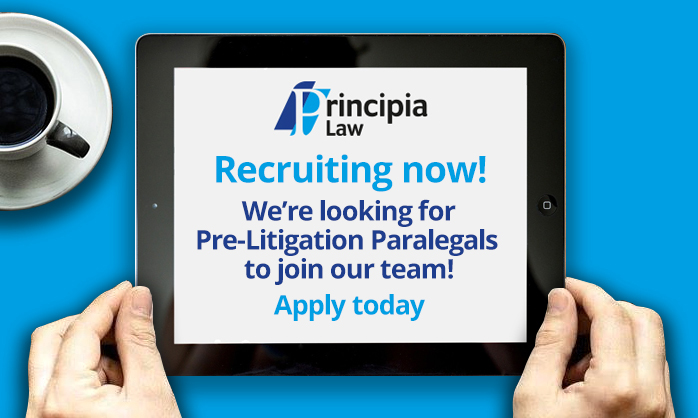 PrincipiaLaw's tweet photo. Would you like to join our team?

Our Pre-Litigation Paralegals are client-facing, managing each claim from the start to Litigation.

They work closely with clients to collate evidence and negotiate settlements on their behalf.

 https://t.co/YKB5H4cU91

#careers https://t.co/3OC2II5gbd