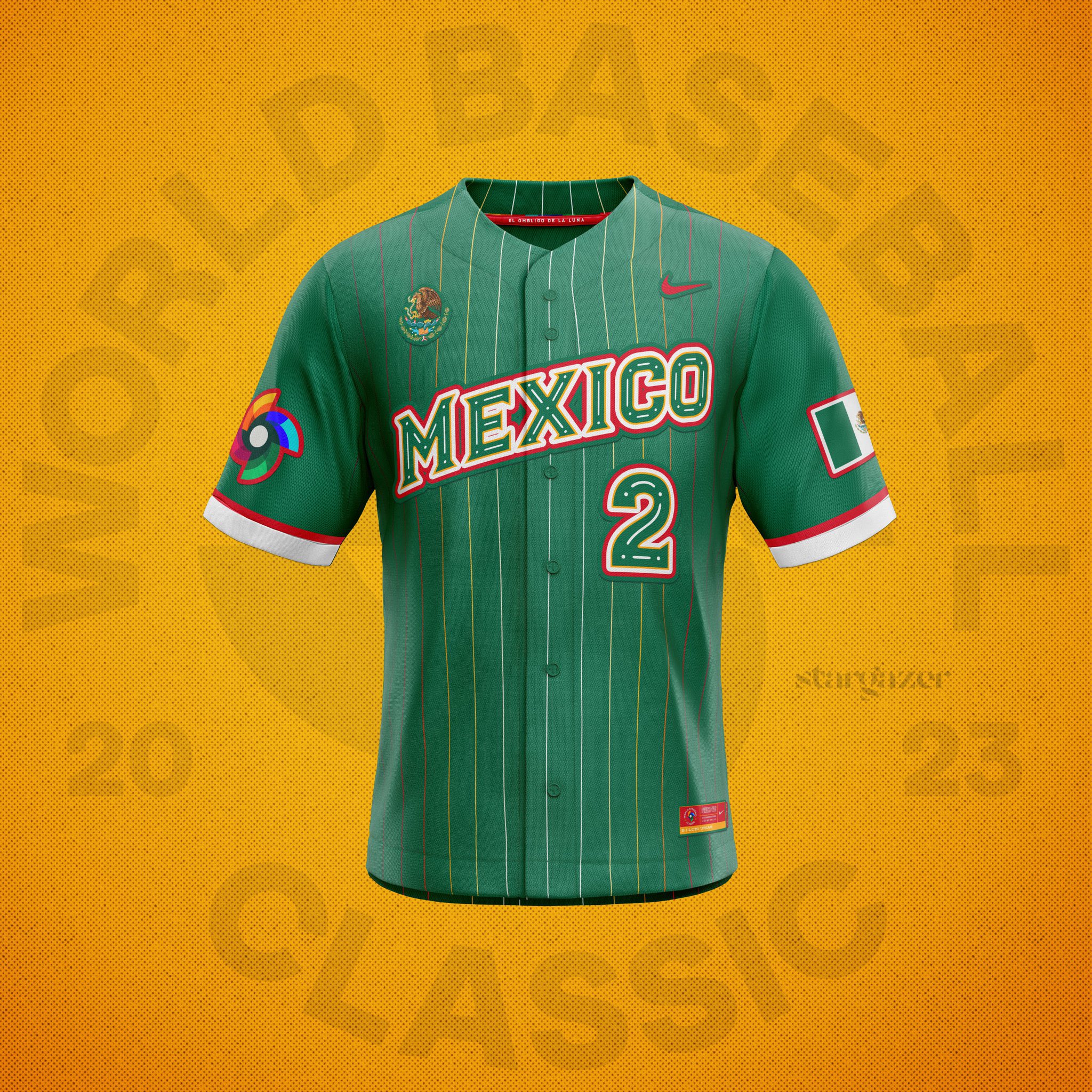 Mexico Baseball Jersey - Green - Large - Royal Retros