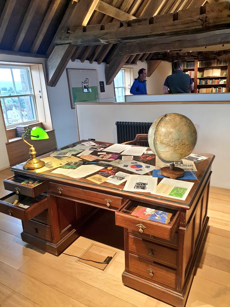 WmPowell2021's tweet photo. Heartfelt thanks to @marifromvalley of @haycastle for a fascinating tour this AM for @BreconBeaconsNP members, as part of our #Heritage training programme. Especially good to see my late friend the iconic #RichardBooth #KingofHay ๐ at the very heart of the project #HayCastle ๐ฐ https://t.co/VNlPcmeEZy