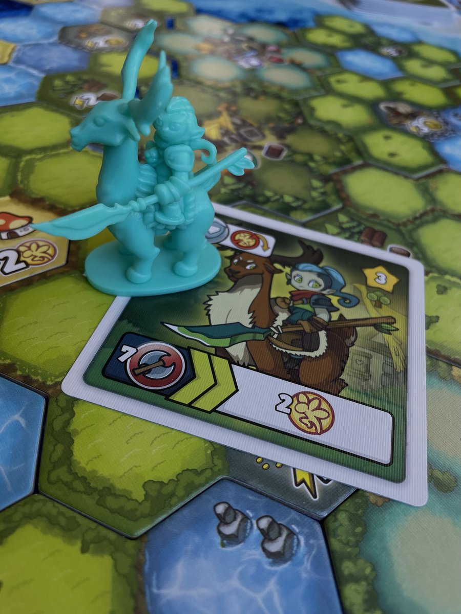 Vesuvius_Media's tweet photo. Elk Rider: Beware...Your poor #Dwar7sSpring Faeries are so petrified of this menacing hunting duo! When this card is in play, they cower into hiding and the faerie cards can't be used until defeated! Who is someone or something, you hide from anytime you even hear they’re around? https://t.co/yT19HoO5iW