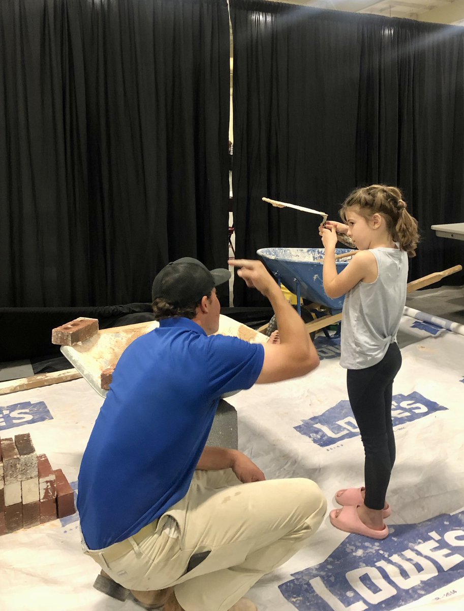 CabarrusCTE's tweet photo. Thank you McGee Brothers Masonry for teaching all ages at the Cab. Co. Sch. @ProgramChoice Futures Fair. It was a great night! https://t.co/tixWuerIE1