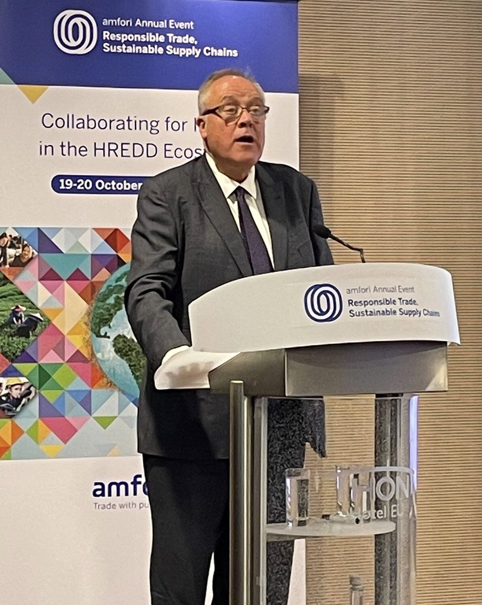 richardhowitt's tweet photo. “I fully embrace ‘sustainability context’: the only point in any sustainability actions from business, is to make a real difference to environmental and social thresholds for the world.” My speech to @amfori_intl conference today. #amforiannualevent2022 #collaboratewithpurpose https://t.co/rd2wjaCGGW