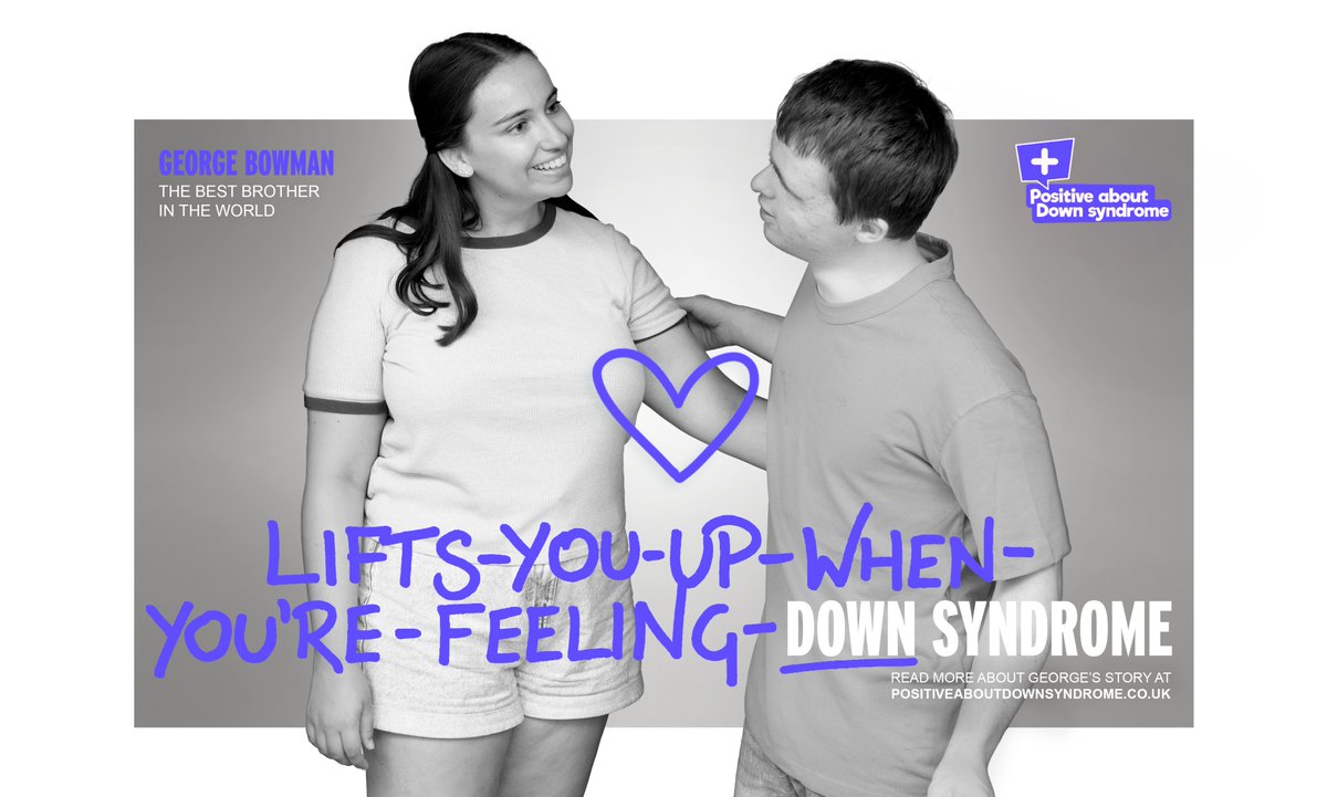Meet the lovely George, a student and wonderful brother to Izzy. 

Read more about George and our campaign here: positiveaboutdownsyndrome.co.uk/georgeb

#rewritingthenarrative #positiveaboutdownsyndrome #downsyndromeawarenessmonth