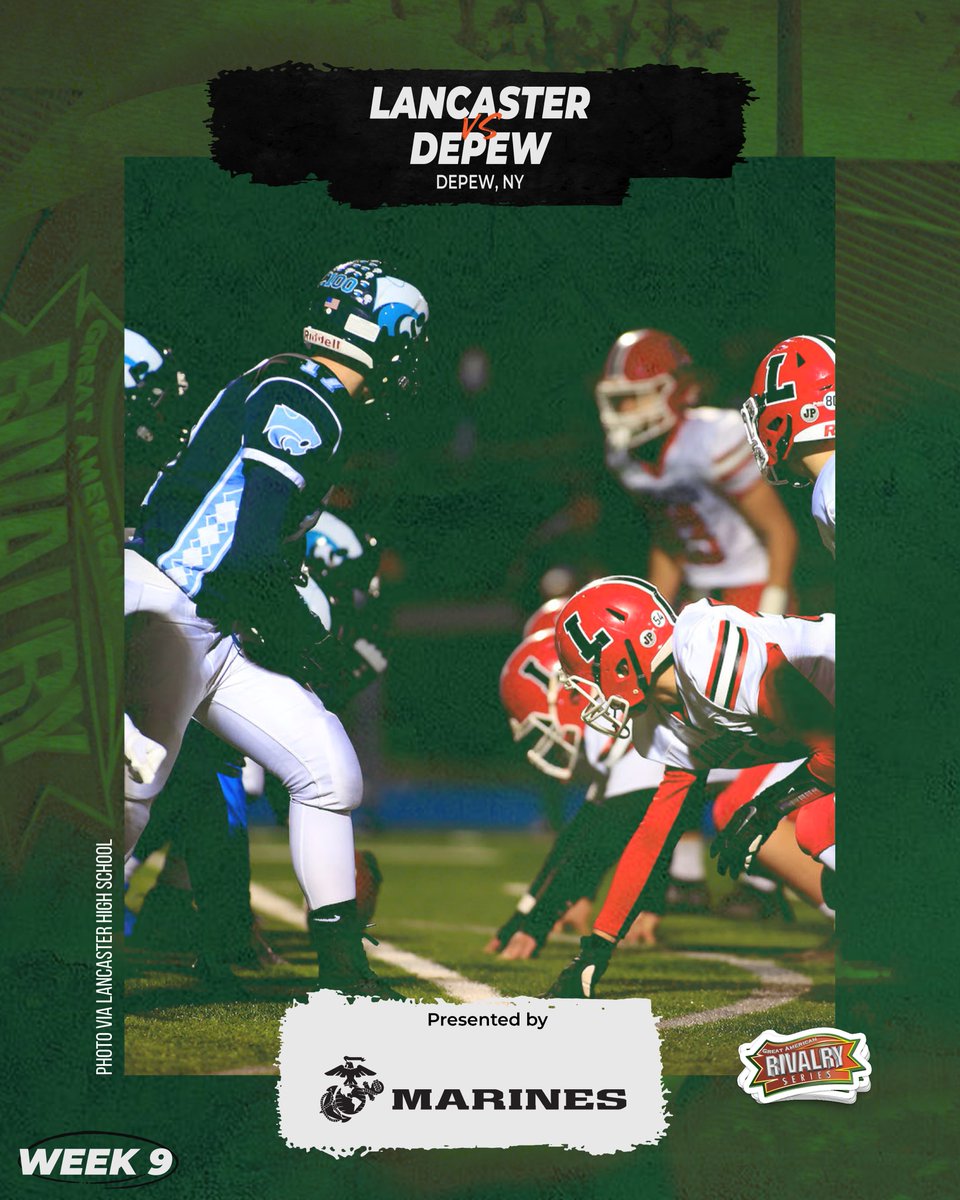 The 100-year rivalry between Lancaster and Depew was voted as the best in New York. The Legends have won 11 of the last 17, but the Wildcats look to get back in the win column this Friday night.

📰 bit.ly/3s85pZj

Presented by: <a href="/USMarineCorps/">USMC Recruiting</a>
