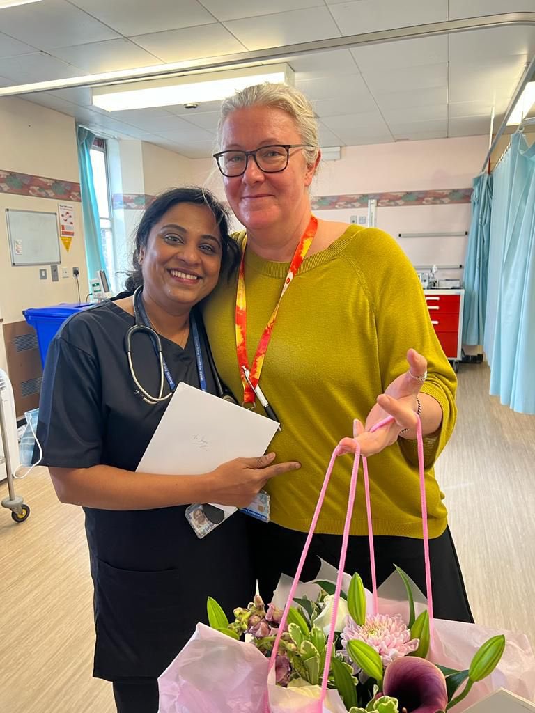 ACPBab's tweet photo. Huge congrats to this beautiful person. Our Shyni passed her MSc in advanced practice and an ACAT today. I’m so proud to have mentored her these last few months! Jobs out soon for more tACP’s, we are ready and waiting for you! @WalsallHcareNHS #walsallandproud https://t.co/PfqCULIgWV