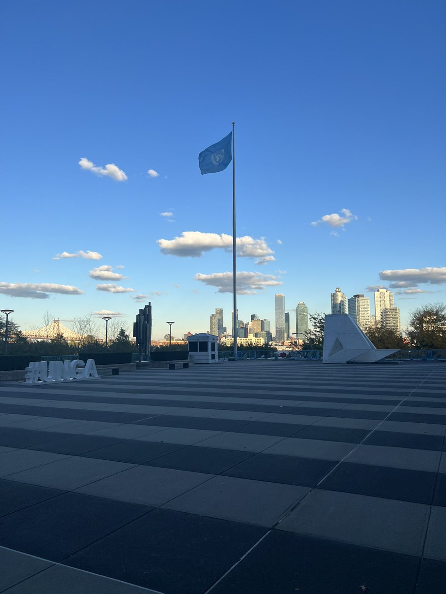 Shanzaf's tweet image. Had the honour of presenting Pakistan’s statement on enforced disappearances in Indian Illegally Occupied Jammu and Kashmir during the United Nations General Assembly session.
Will be representing Pakistan here for the next two weeks 🇵🇰 🇺🇳