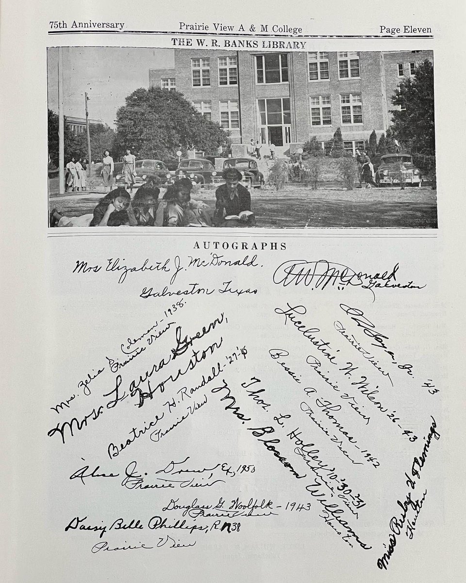 digpvpanther's tweet photo. On May 19, 1951 Prairie View A&amp;M College now Prairie View A&amp;M University celebrated its 75th Anniversary. This is a booklet form that event. The “Diamond Jubilee”.💎 #PVAMU #dppp #HBCU #digitalpvpantherproject https://t.co/1WPRVAE7VR