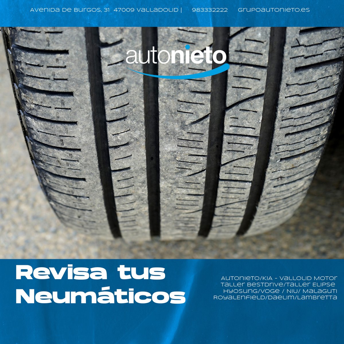 GAutonieto's tweet photo. ▶️ Lo recomendable es cambiar los #neumáticos cuando la profundidad del dibujo del neumático es inferior a 3 mm, ya que la función de drenaje del agua en calzadas mojadas queda ya mermada por debajo de esa profundidad, aumentando el riesgo de sufrir aquaplanning 💦 https://t.co/Mz99CWvom2