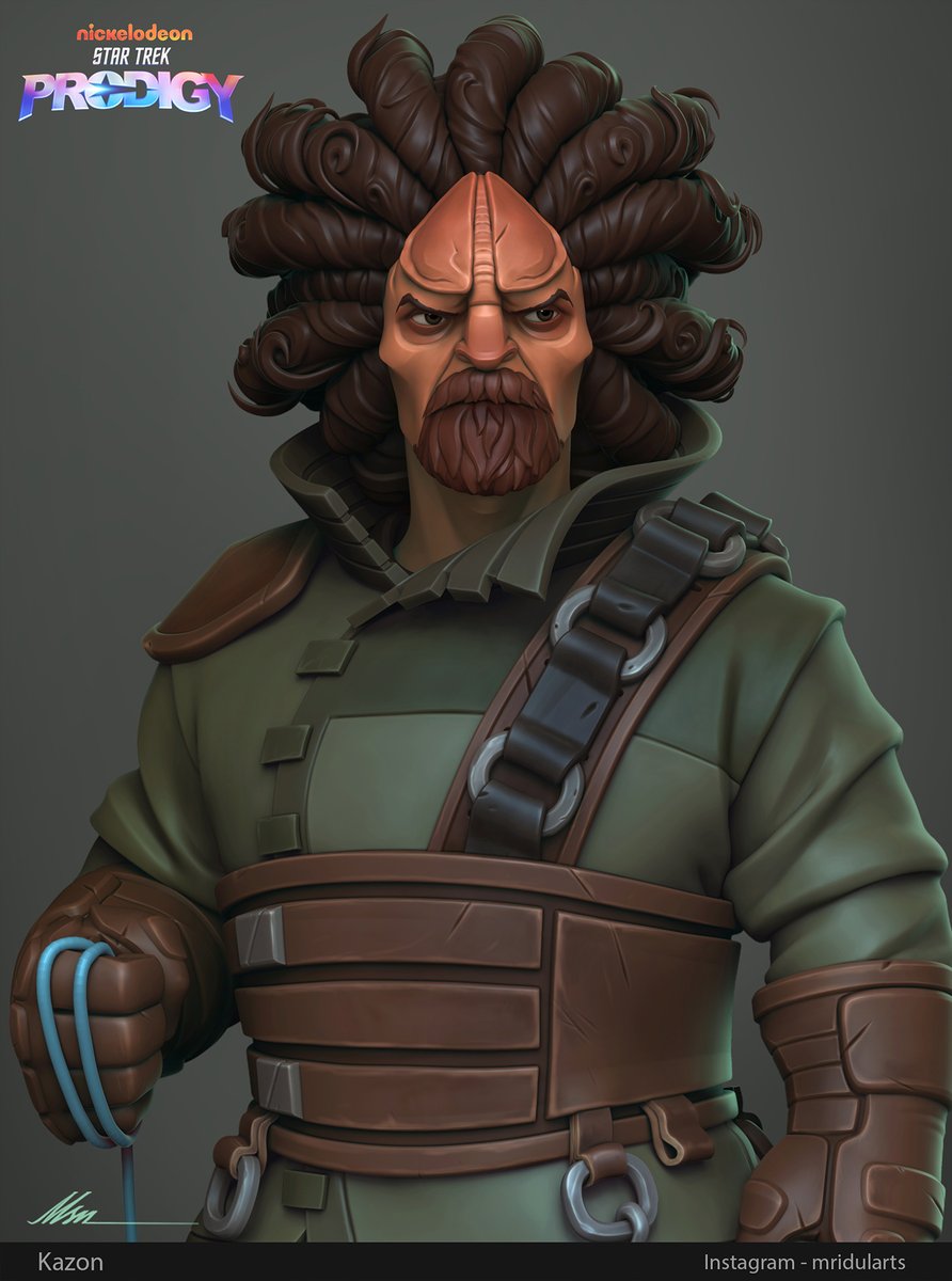 sen_mridul's tweet photo. Kazon the character was my first sculpt for the awesome show STAR TREK: PRODIGY. I remember that I got so excited seeing the concept design at first and I was like give me more of such characters 😀
#StarTrekProdigy #Nickelodeon #ParamountPlus #zbrush https://t.co/yGWL7jUnAs