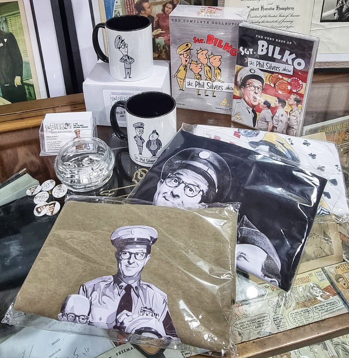 All outstanding orders processed and shipped! sgtbilkosvintageemporium.com/sgt_bilko_merc… #philsilvers #bilko #museum #Archive #merchandise