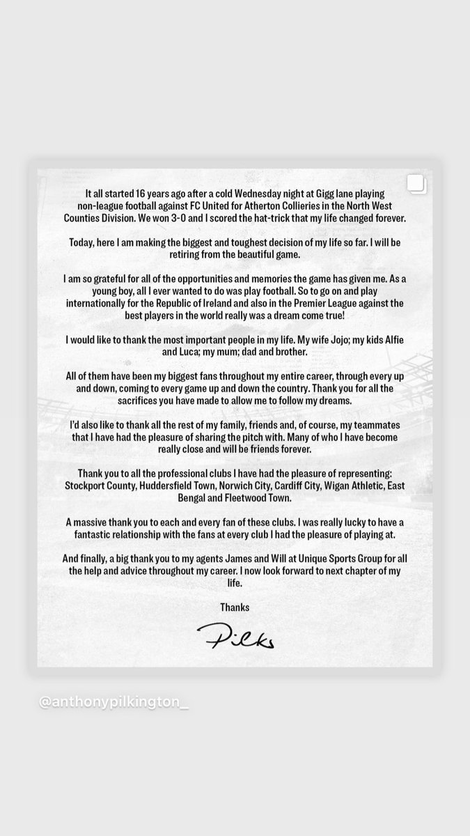 Anthony Pilkington tweet media