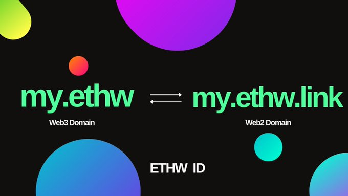 🔥.ethw 域名空投来了！
🏆ETHW ID 是 #ETHW 链上最大的域名系统
🎁现在抽 30个人空投免费域名，大量优质域名自选

✅Follow  @EthwID + <a href="/EthwLink/">ETHW LINK</a> + <a href="/uniswap12/">唐华斑竹🦅</a>
✅转发+点赞+@三人+评论留ETHW地址
✅加入DC discord.gg/ethwid
✅加入电报 t.me/ethwid

#giveaway #airdrop #NFTdrop
