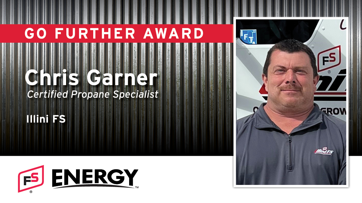 FSCooperatives's tweet photo. Congrats to Chris Garner from @IlliniFS_ for being selected as the October recipient of the #GoFurtherAward! He was nominated for his hard work, dedication &amp; always putting his customers safety 1st. Thanks for all that you do, Chris!   

#FSPropane #WeBringTheHeat https://t.co/cjRHaAJTbJ