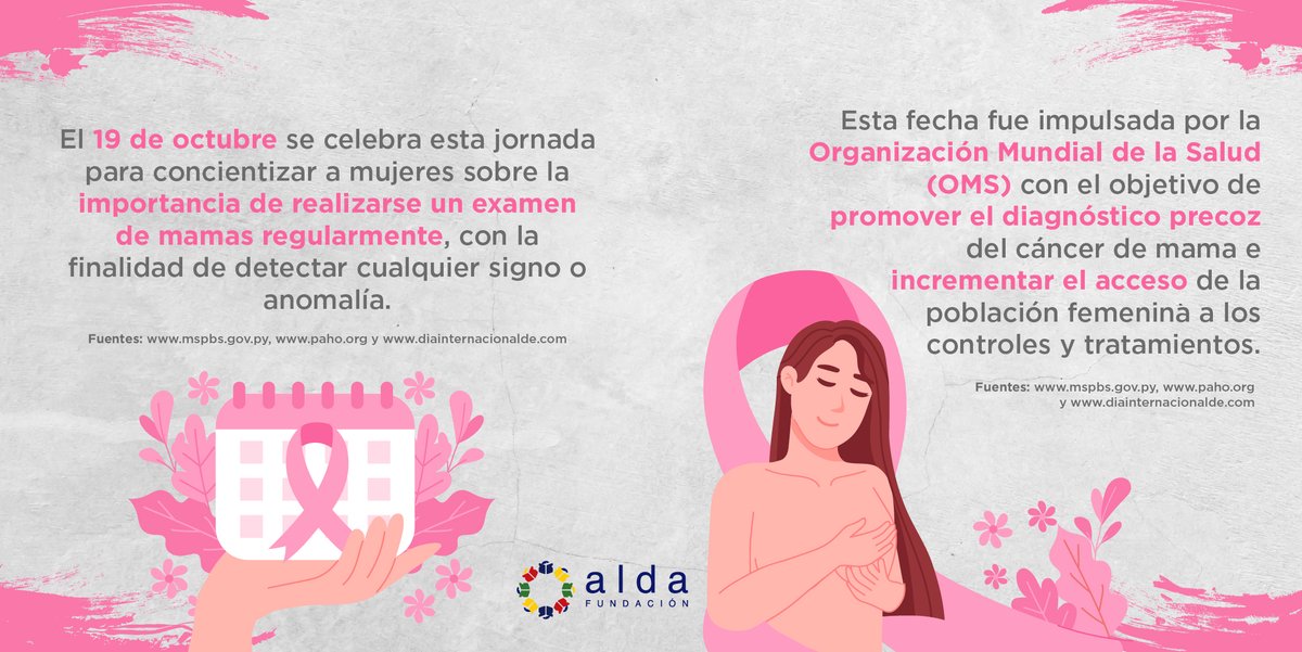 FundacionAlda's tweet photo. Porque una #EducacióndeCalidad es el cimiento de la salud y el bienestar, en este Día Mundial de la Lucha contra el Cáncer de Mama te compartimos estos datos y consejos. ♀️🙌🏽

#CompromisoAlda https://t.co/wsxLAWC5yq