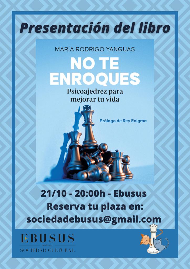 HarperCollinsIB's tweet photo. ♟️Presentación del libro #NoTeEnroques, de @merybliya, en Ibiza.

✍️Para acudir, reserva tu plaza: sociedadebusus@gmail.com

Oagnizada por Sociedad Ebusus. https://t.co/qxvLr6W9by