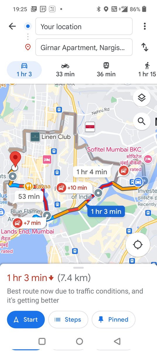 I'd save 30 mins if I ran instead of driving back home 🙈 #mumbairoads #peakhourtraffic #mmrda #BMC #bandrakurlacomplex